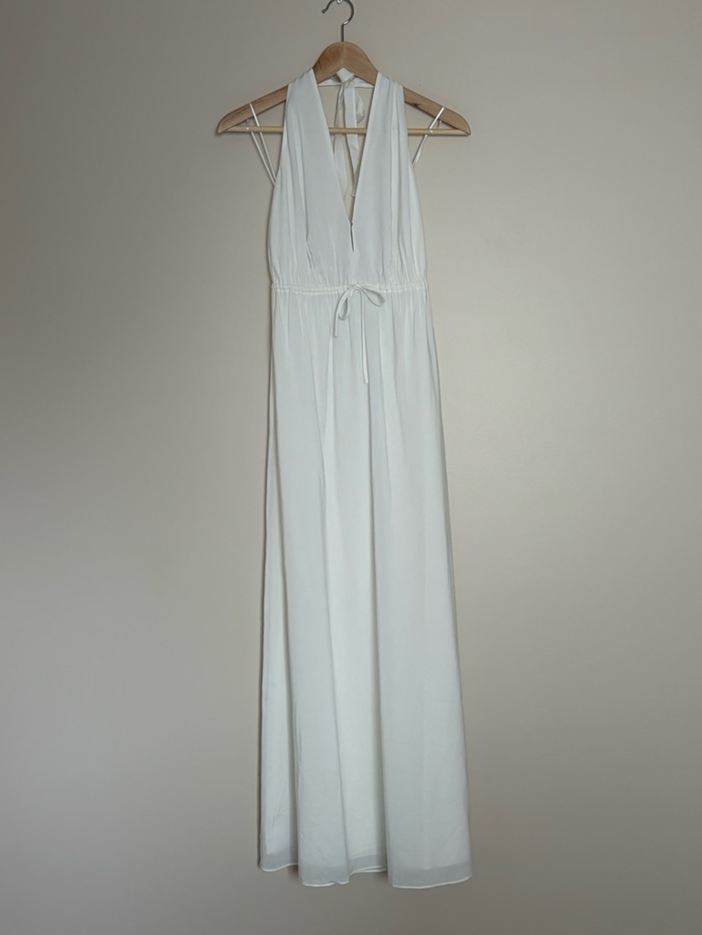 NEW Reformation Kiran Maxi Halter Dress White | US 2 UK 6 - Picture 5 of 14